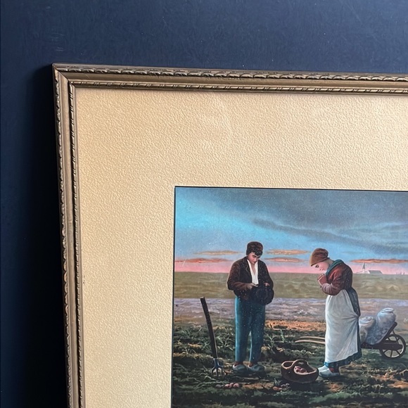 Vintage Framed Print Farmer Home Cottage Decor Wall Decor - Picture 3 of 12